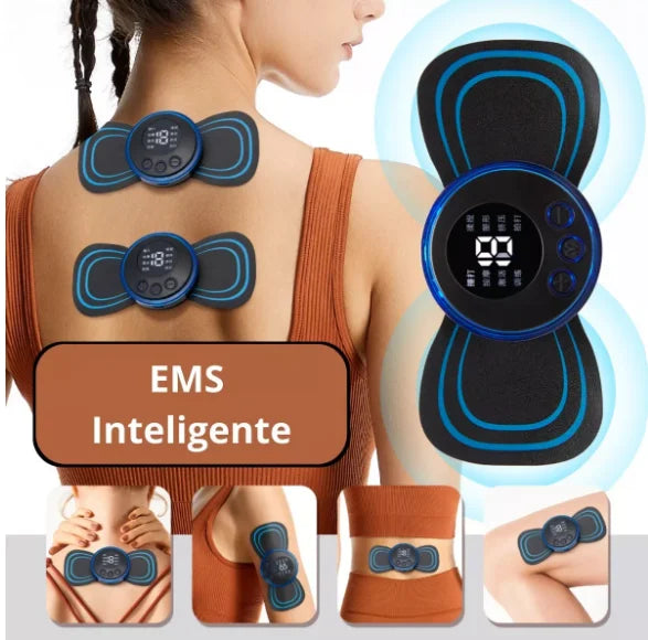 Alivie Suas Dores Musculares com o Mini EMS Massageador Estimulador Elétrico!