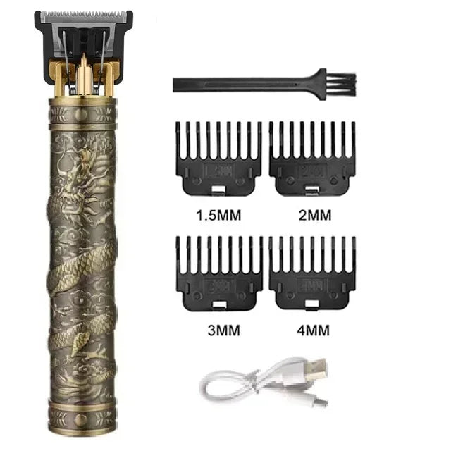 T9 Máquina de corte de cabelo profissional sem fio Aparador de cabelo elétrico com tela digital Máquina de cortar cabelo Barbeador de barba masculino Barbeiro para homens