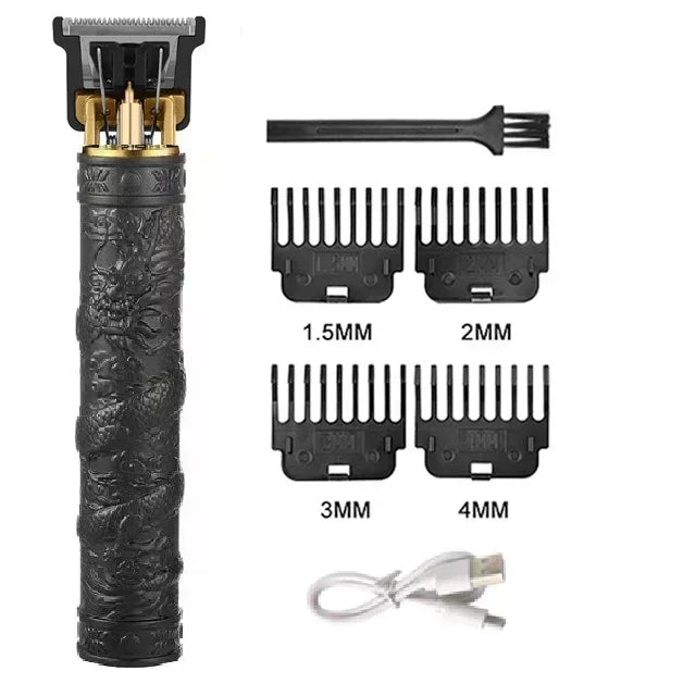 T9 Máquina de corte de cabelo profissional sem fio Aparador de cabelo elétrico com tela digital Máquina de cortar cabelo Barbeador de barba masculino Barbeiro para homens