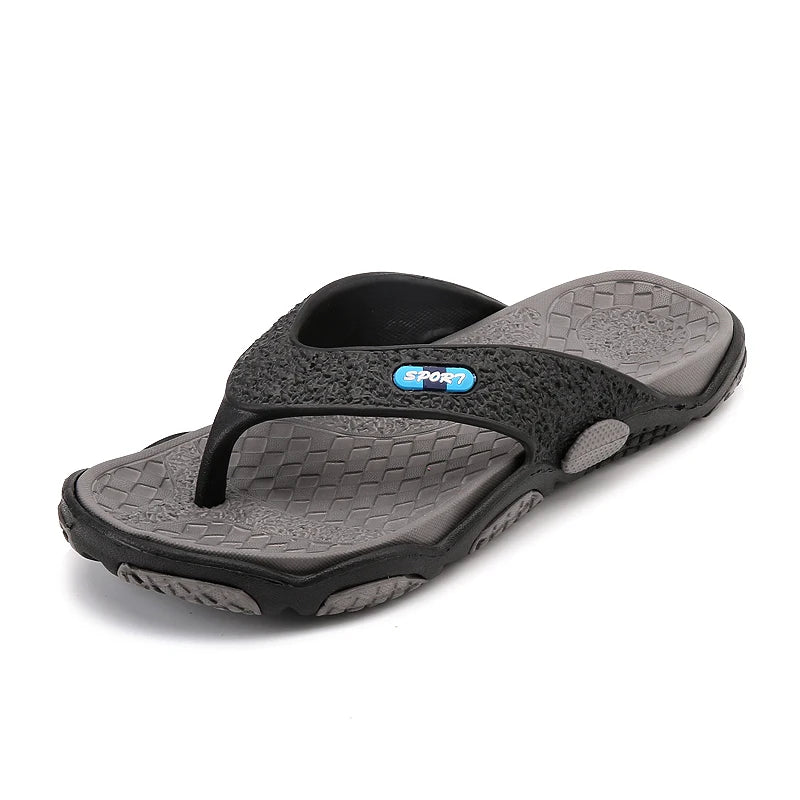 Chinelos para Homens Massagem Antiderrapante Fresco Exterior Flip Flops Respirável Sandálias de Biqueira de Sola Grossa