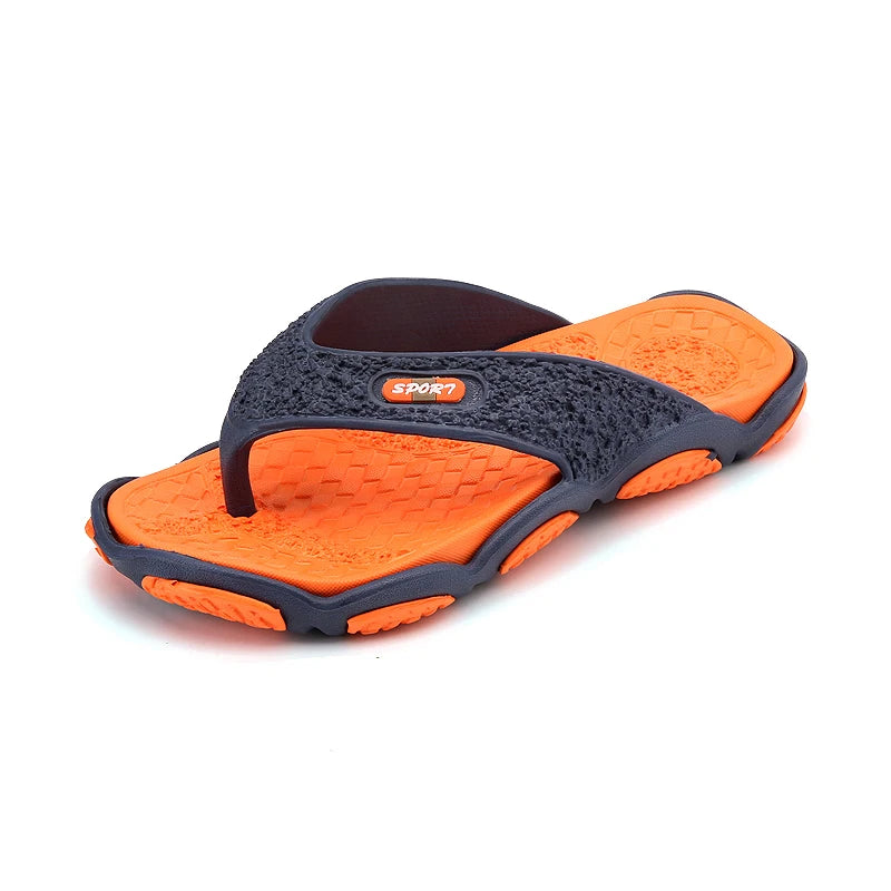 Chinelos para Homens Massagem Antiderrapante Fresco Exterior Flip Flops Respirável Sandálias de Biqueira de Sola Grossa