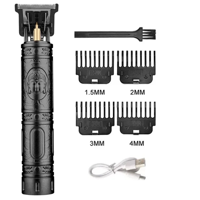 T9 Máquina de corte de cabelo profissional sem fio Aparador de cabelo elétrico com tela digital Máquina de cortar cabelo Barbeador de barba masculino Barbeiro para homens