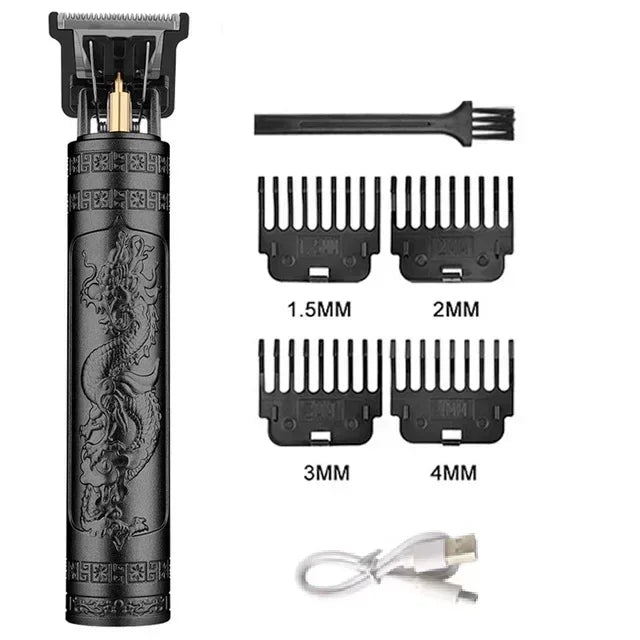 T9 Máquina de corte de cabelo profissional sem fio Aparador de cabelo elétrico com tela digital Máquina de cortar cabelo Barbeador de barba masculino Barbeiro para homens