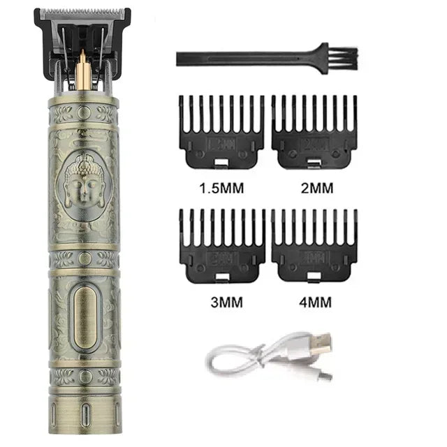 T9 Máquina de corte de cabelo profissional sem fio Aparador de cabelo elétrico com tela digital Máquina de cortar cabelo Barbeador de barba masculino Barbeiro para homens