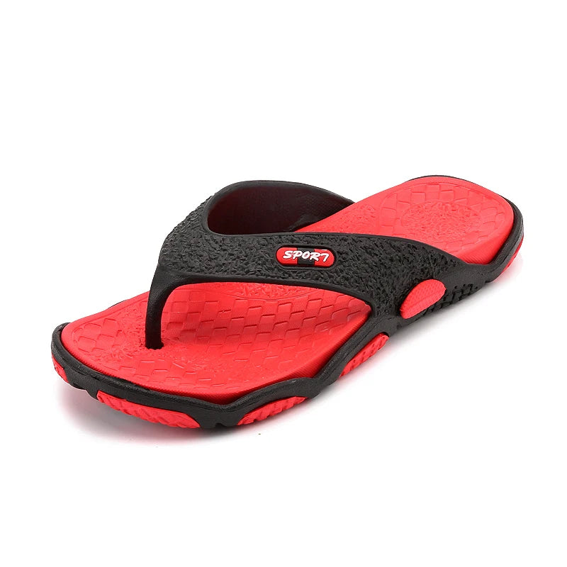 Chinelos para Homens Massagem Antiderrapante Fresco Exterior Flip Flops Respirável Sandálias de Biqueira de Sola Grossa